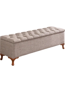 Yatak Ucu Pufu Luna Bench Sandıklı Ayakucu Pufu 180 cm